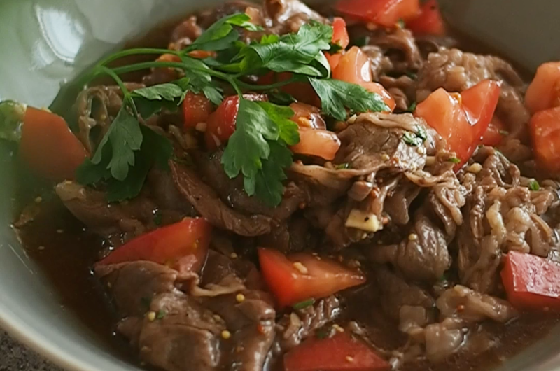 暑い夏にぴったり！｜牛肉とトマトの冷製マリネ🍅🐄